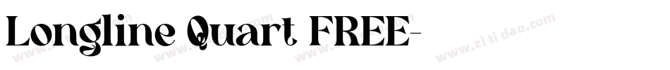 Longline Quart FREE字体转换